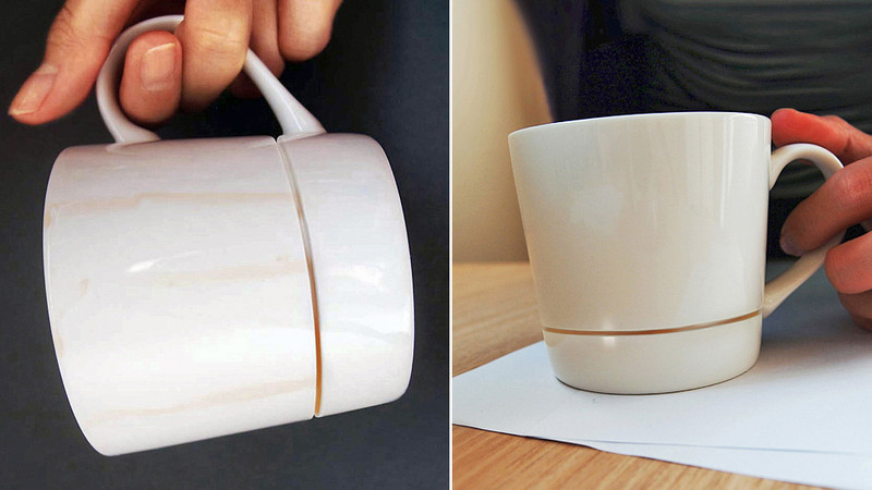 Illustration for article titled Clever Mug Catches Coffee Drips Before They Become Stains